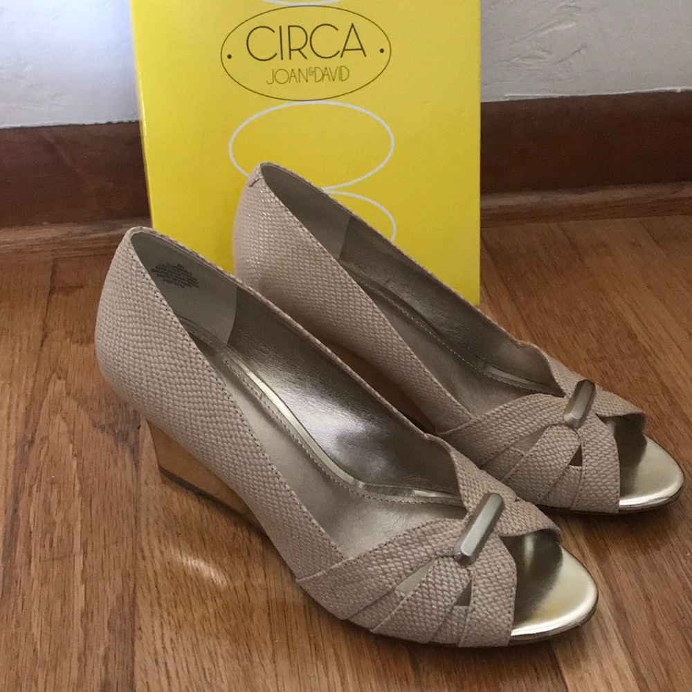Circa Joan & David Peep Toe Wedges